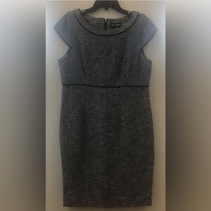 COPY - Vintage Karl Lagerfeld Paris Black White Wool Blend with Neckline of Bea…